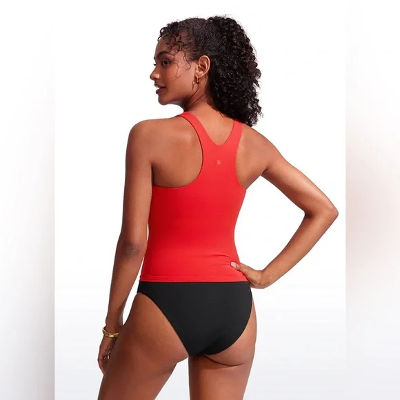 High Neck Racerback Tankini Top - Picture 2 of 6